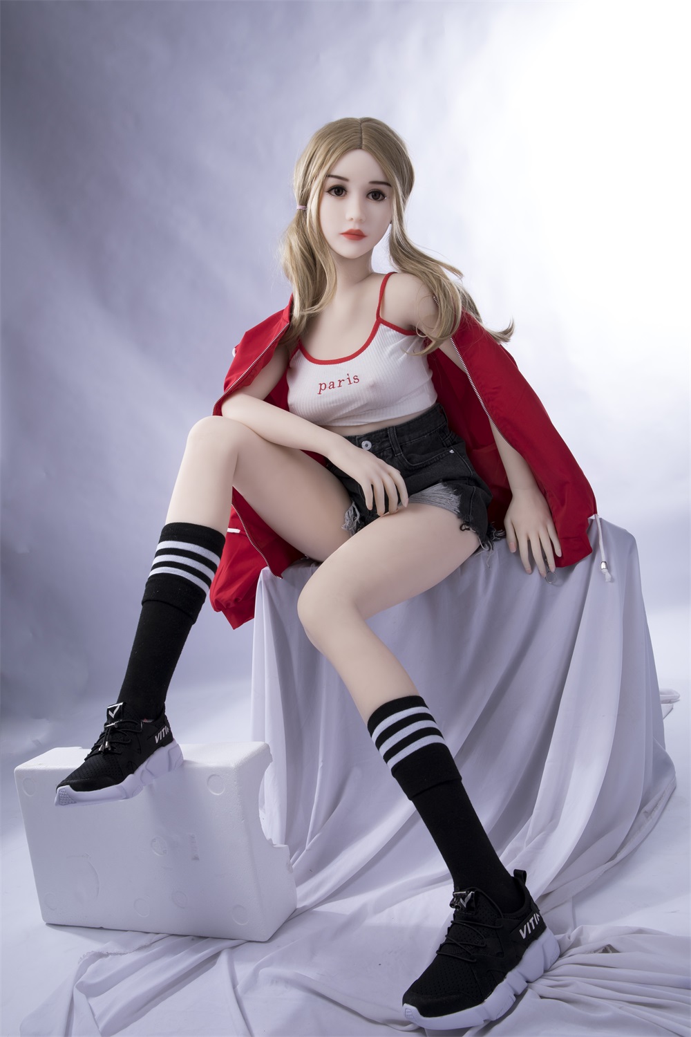 5.02FT/29KG, Full Body Sex Doll Small Breast Fair Color TPE-(CA local in stock, ship to CA only! ! !)