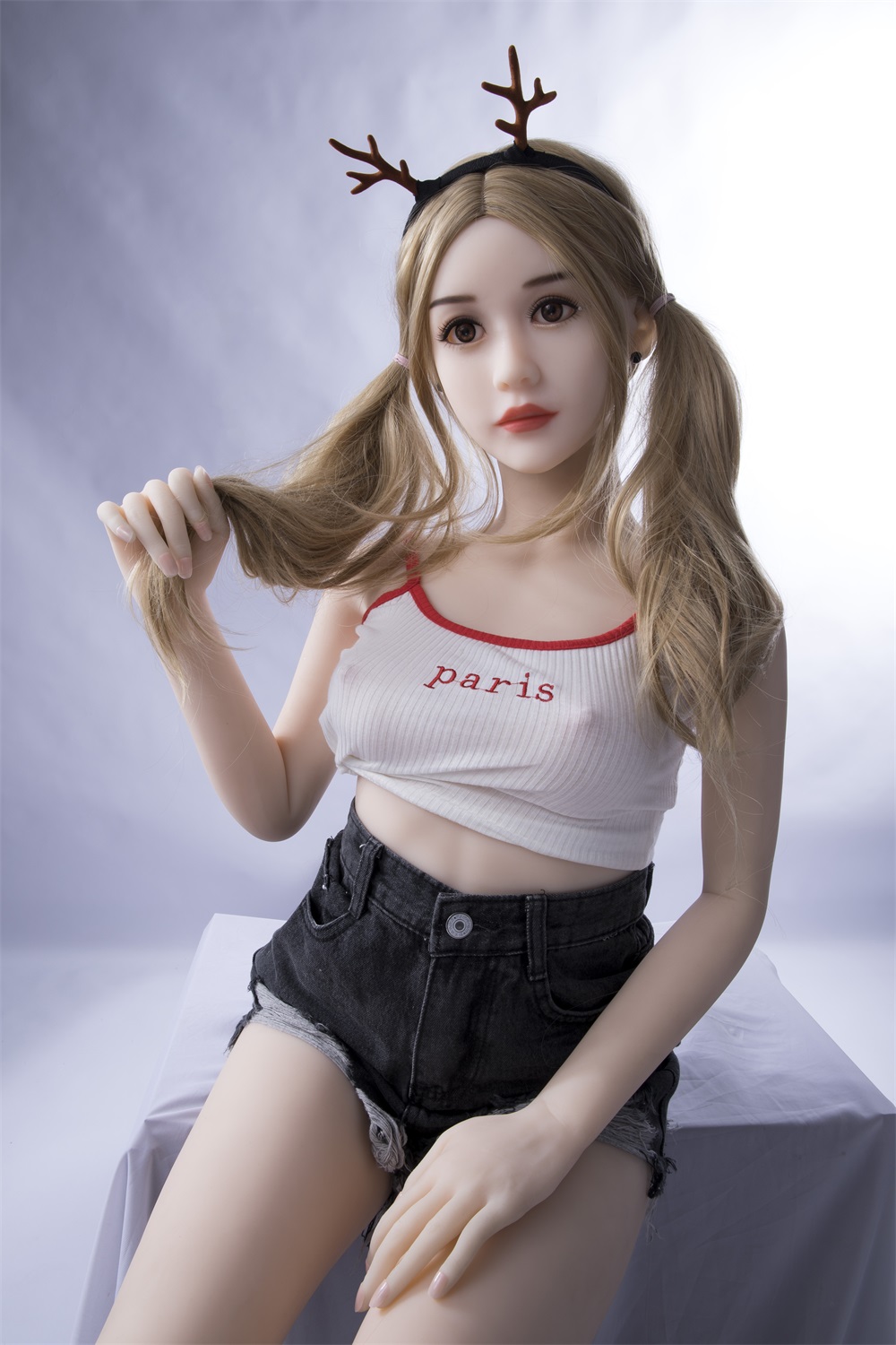 5.02FT/29KG, Full Body Sex Doll Small Breast Fair Color TPE-(CA local in stock, ship to CA only! ! !)