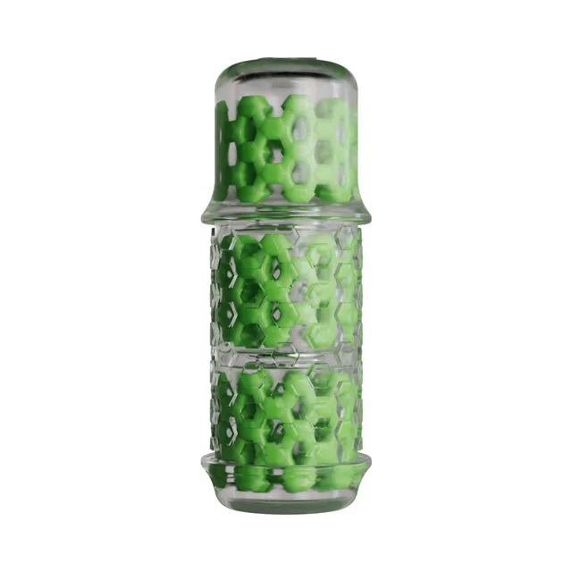 The Handy Long Sleeve with green texture inside clear shell