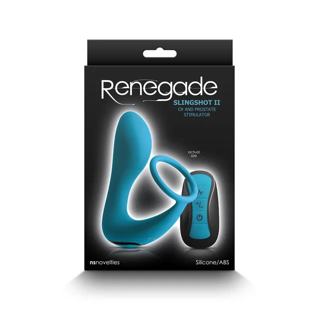 Renegade Slingshot II teal ring and remote in box