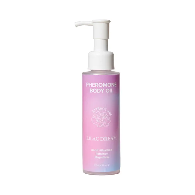 Lavender Eye of Love Lilac Dream body oil pump bottle