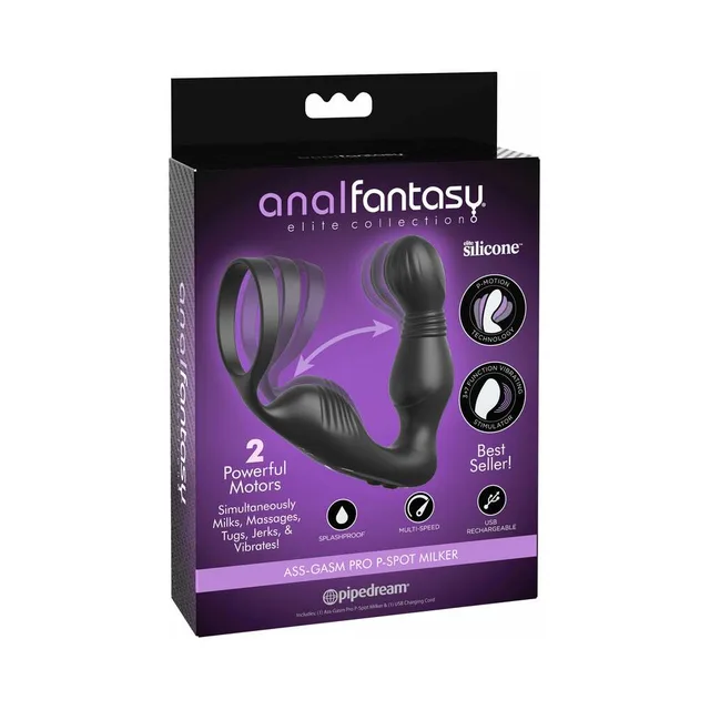 Anal Fantasy Elite Ass-Gasm Pro in black and purple retail box