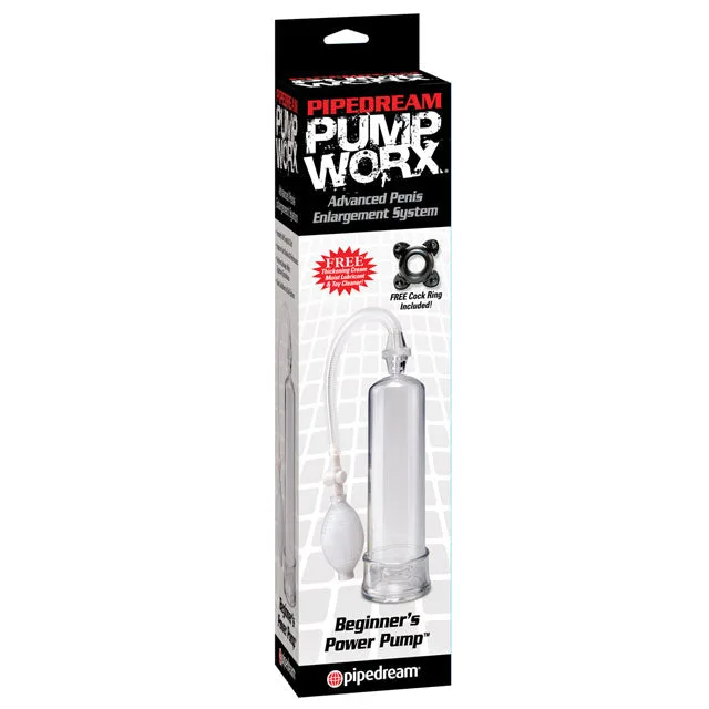 Clear Pump Worx Beginner Power Pump with white bulb in retail box