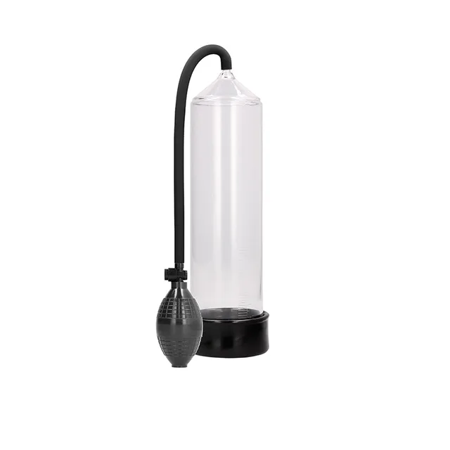 Shots Pumped Classic Clear Cylinder with black base and bulb