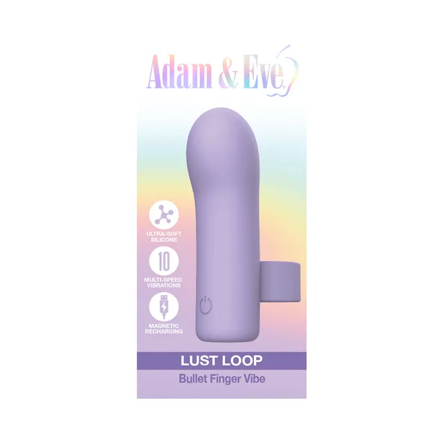 Adam and Eve Lust Loop lilac finger vibe pastel retail package front