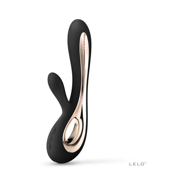 Black SORAYA 2 with curved arms and gold-tone handle