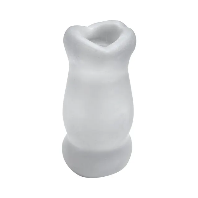 Front view of unboxed clear Super Sucker UR3 with mouth-shaped opening