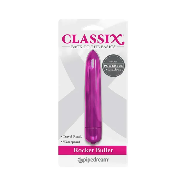 Pipedream Classix Rocket Pink Bullet Vibrator package