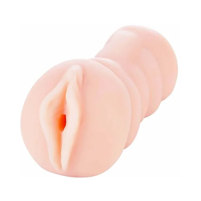 Angled front view of vanilla Miss Vicki Mini molded sleeve