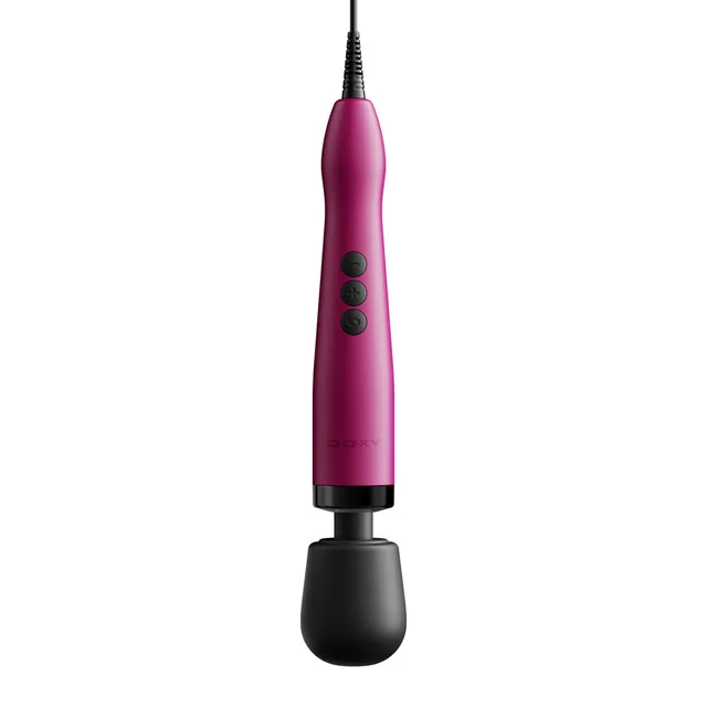 Front view of Doxy Original plug-in pink handle and round black head