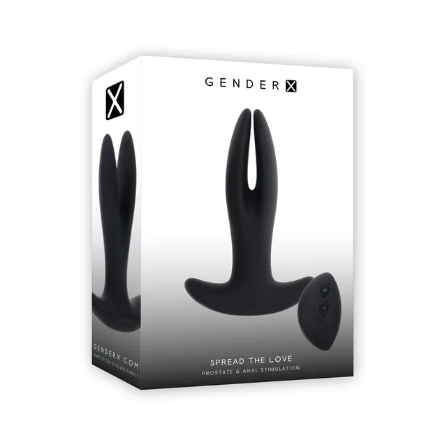Gender X Spread The Love Black vibrator in retail box