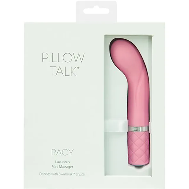 BMS Pillow Talk Racy pink mini massager in window box