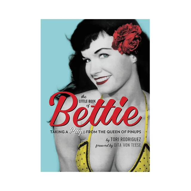Little Book of Bettie cover with black-and-white portrait and red script title