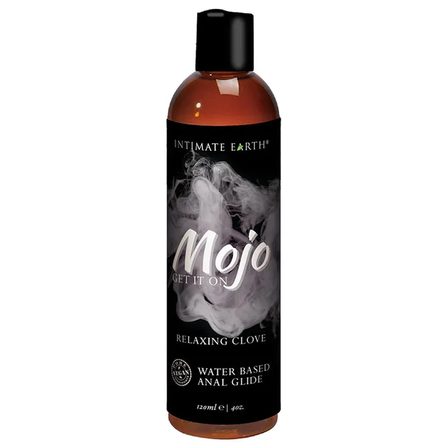 Intimate Earth Mojo Relaxing Clove 4 oz water-based anal glide bottle