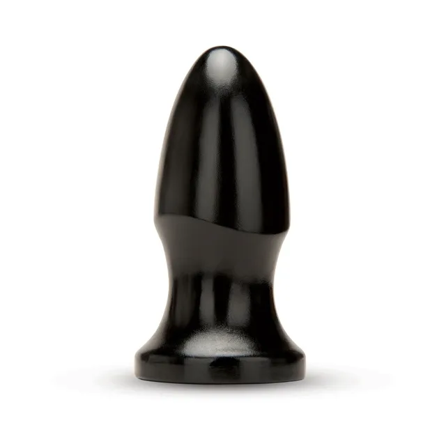 Upright view of smooth black Prowler RED bullet plug