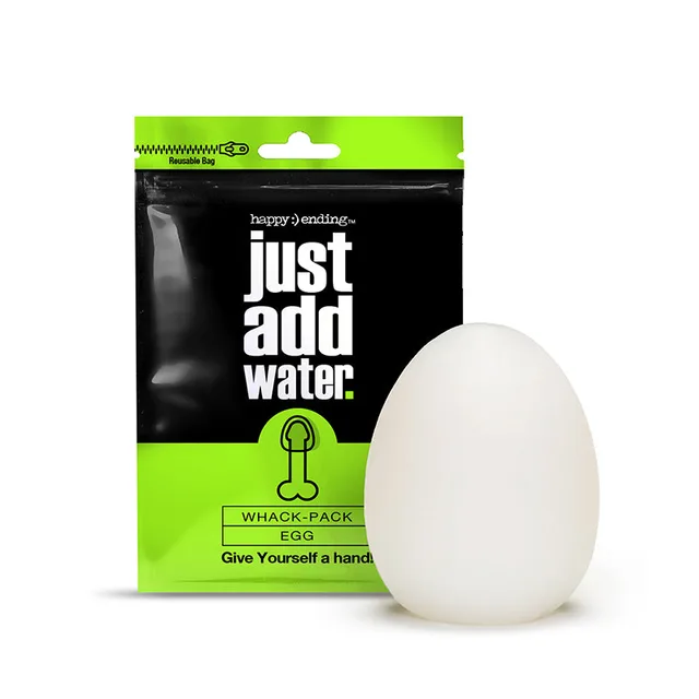 Whack Pack Egg with black-and-green pouch and white sleeve