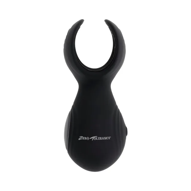 front view of black Handy Helper with open split cradle and oval side control