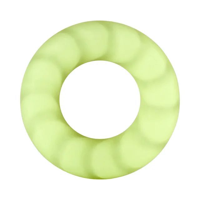 Front view of pale green F-25 ring with rounded segments