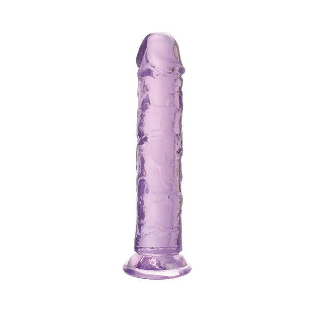 front view of purple Crystal Gem textured shaft and flared base