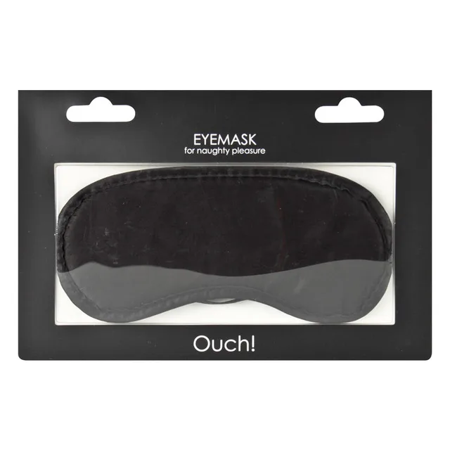 Ouch Black Contoured Eye Mask in window package