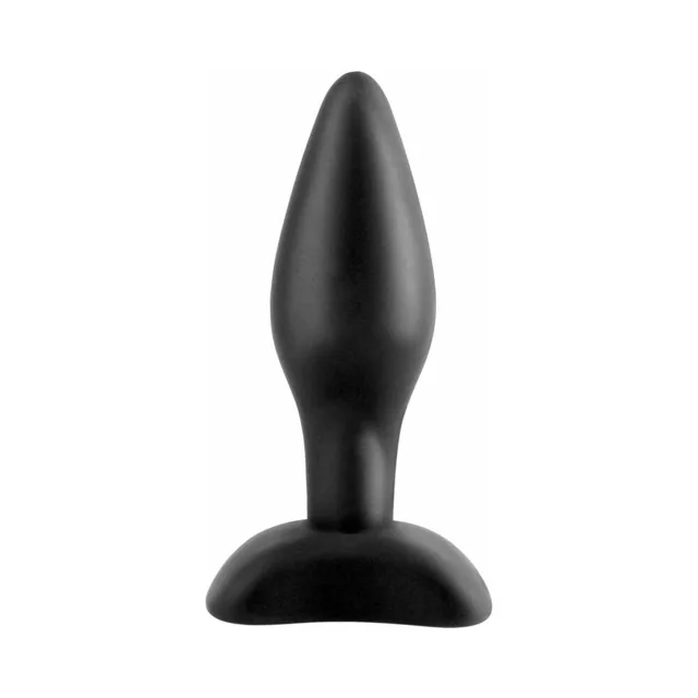 Pipedream Anal Fantasy Mini Plug black silicone plug front view