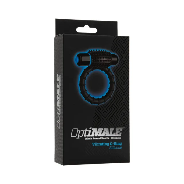 Doc Johnson OptiMALE Vibrating Ring black retail box front