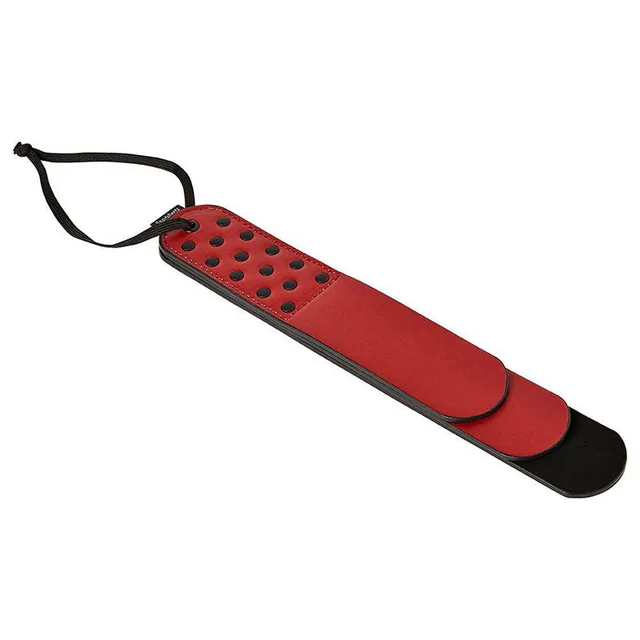 Sportsheets Saffron red layered paddle with perforations and wrist loop