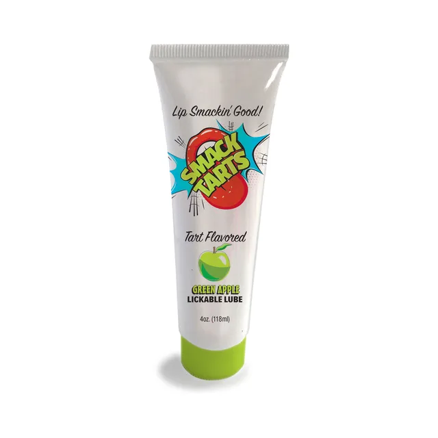 Smack Tarts Green Apple 2 oz lube tube with green band