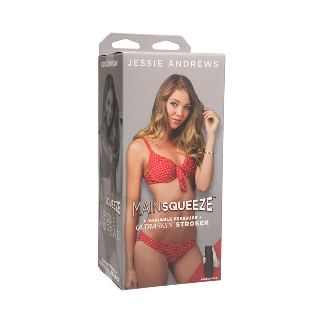 Doc Johnson Main Squeeze Jessie Andrews Stroker tall portrait retail carton