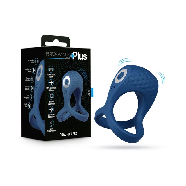 Blue Performance Plus Dual Flex Pro beside black retail box