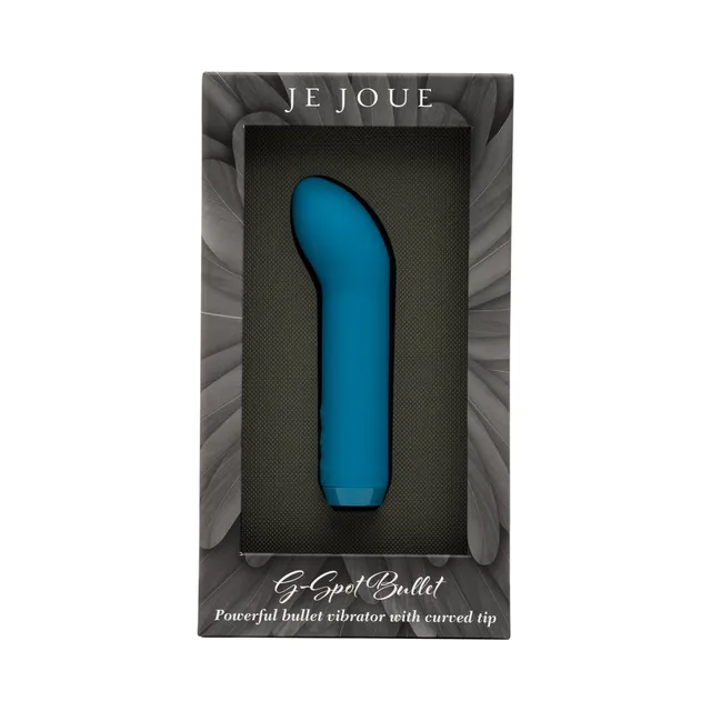 Teal Je Joue G-Spot Bullet displayed in retail packaging