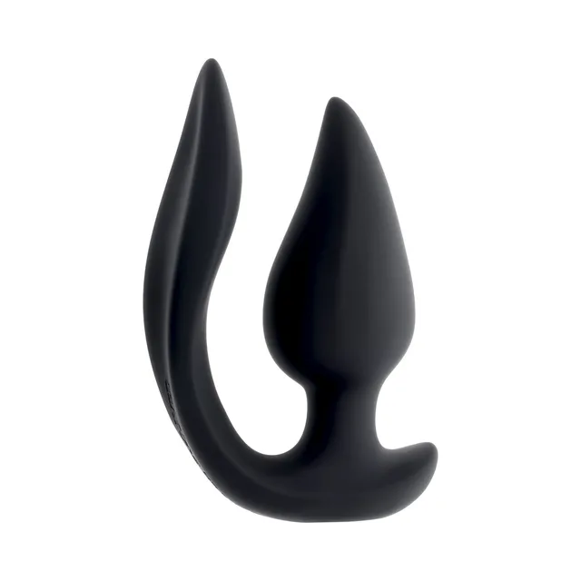 Front angled view of black dual-tip Evolved The Genie