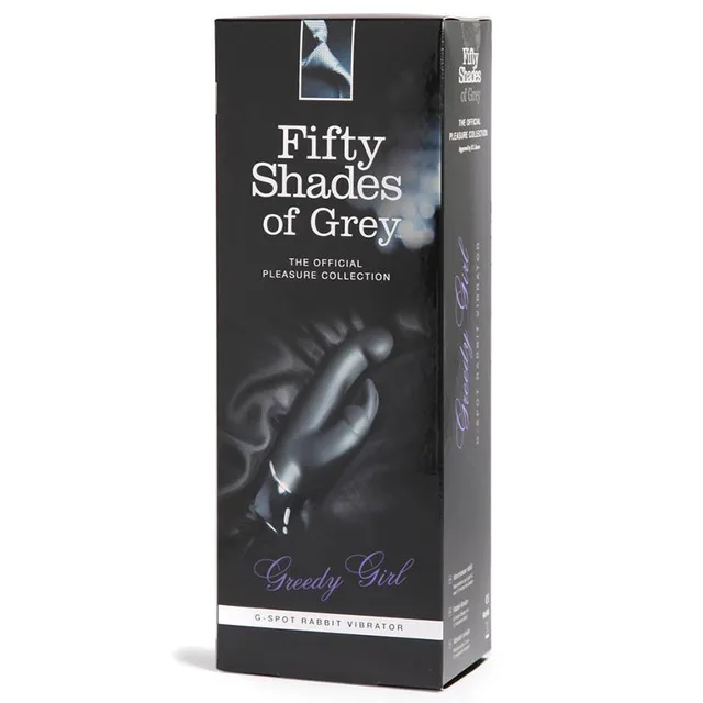 Fifty Shades of Grey Greedy Girl black rabbit vibrator retail box