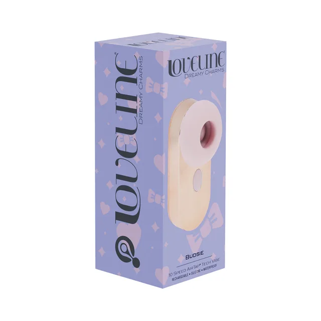 Shots LoveLine Budsie pink AirTapTech vibrator retail box