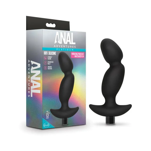 Anal Adventures 04 retail box beside black double-bulb massager