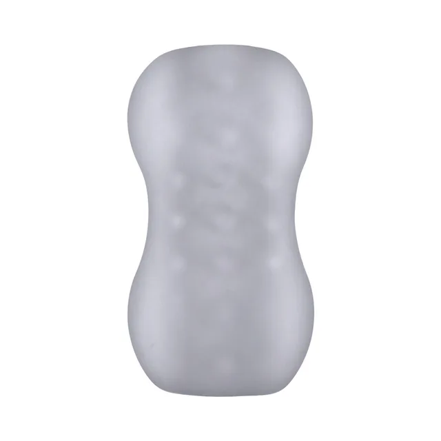 Front view of translucent frost hourglass stroker sleeve