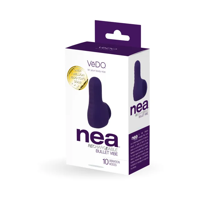 Deep-purple VeDO Nea finger vibrator with retail box