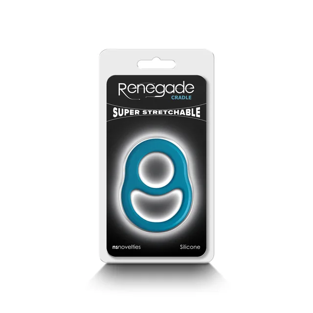 Renegade Cradle teal silicone ring in retail pack