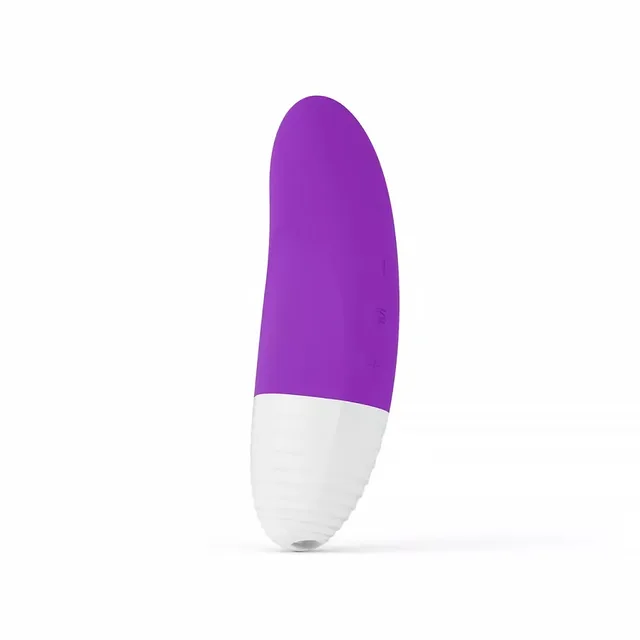 Front view of compact purple LELO AKO Originals vibrator