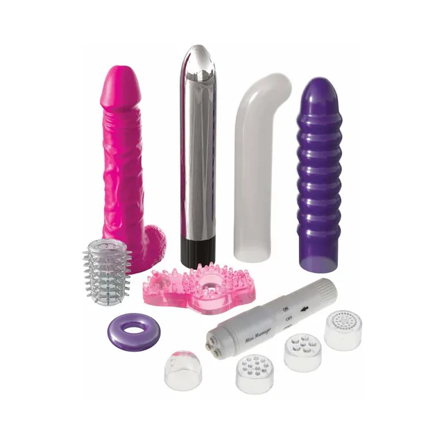 Wet and Wild assortment of pink silver white and purple pieces