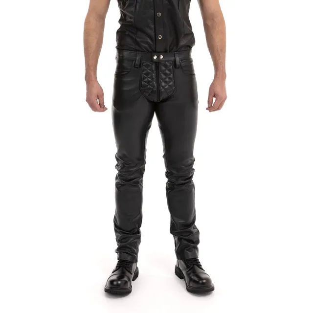 Front view of black Prowler RED Rider Jeans in 35-inch waist