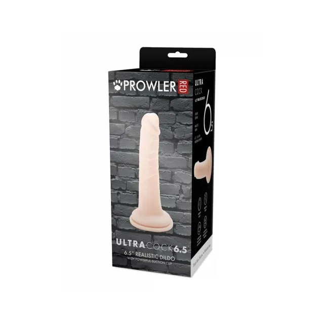Prowler RED Ultra Cock 6.5-inch vanilla dildo retail box