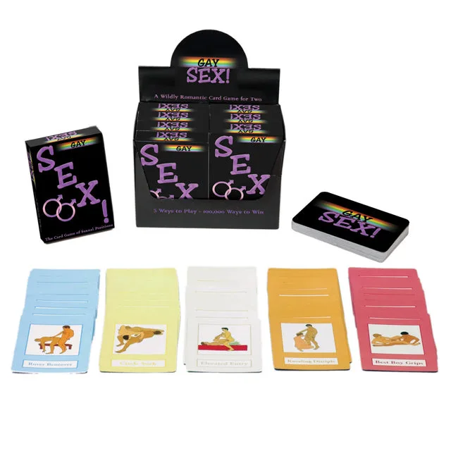 Kheper Games Gay Sex black card box with five color-coded groups of illustrated cards