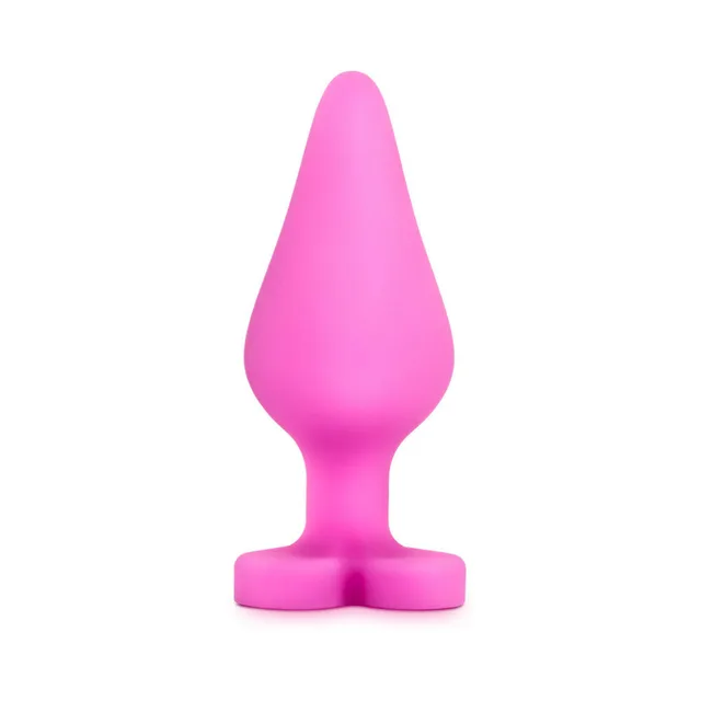 Naughty Candy Hearts Be Mine upright tapered plug with heart base