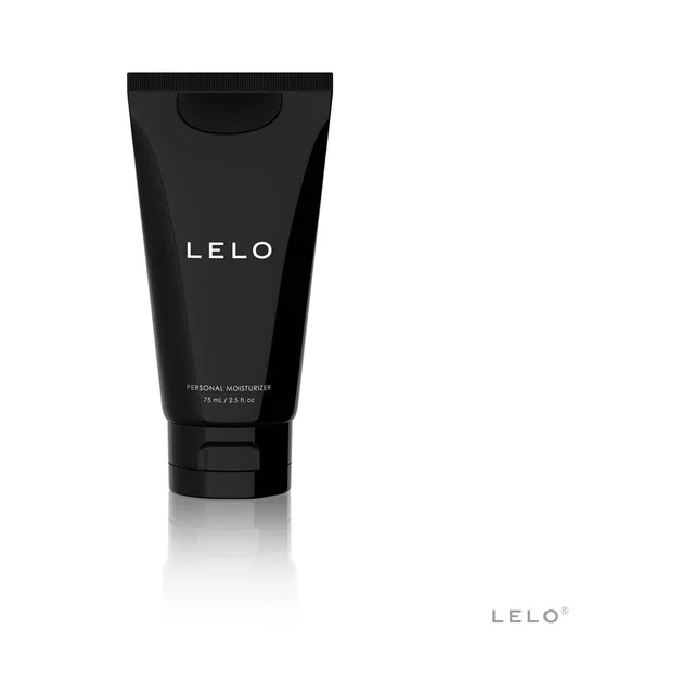 Front view of matte-black LELO 75 ml moisturizer tube
