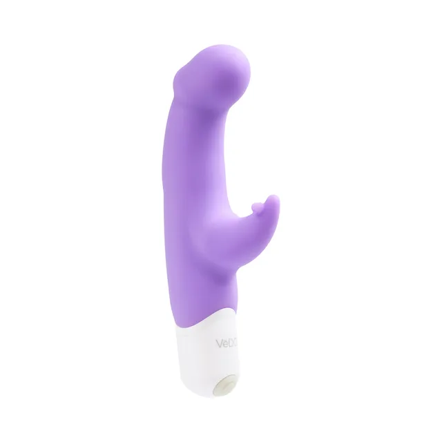 VeDO Joy Orgasmic Orchid angled front view with rounded head
