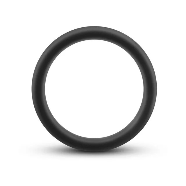Blush Performance Go Pro black silicone ring flat front view showing circular opening