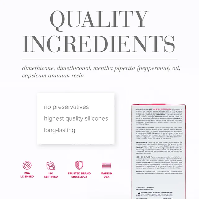 System JO Spicy box beside detailed ingredient panel graphic