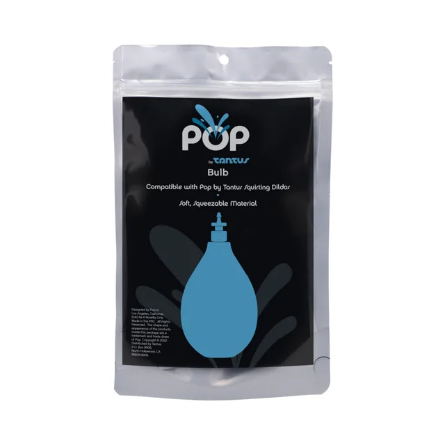 Tantus POP replacement bulb in black resealable pouch