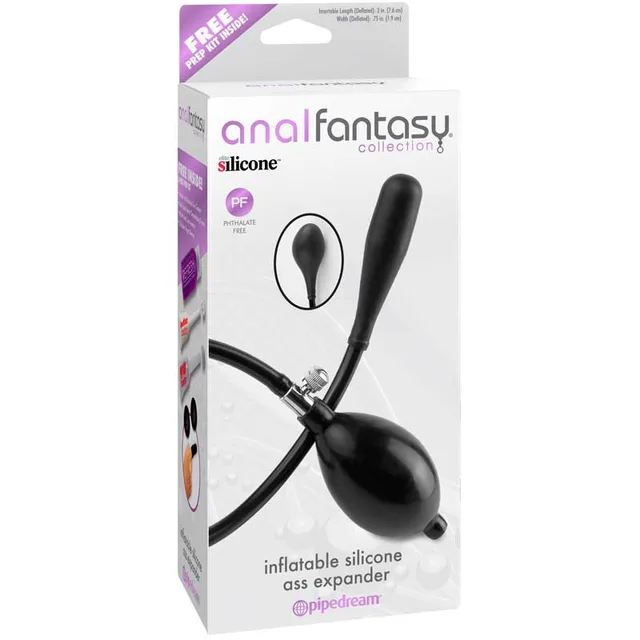 Pipedream Anal Fantasy black inflatable expander retail box